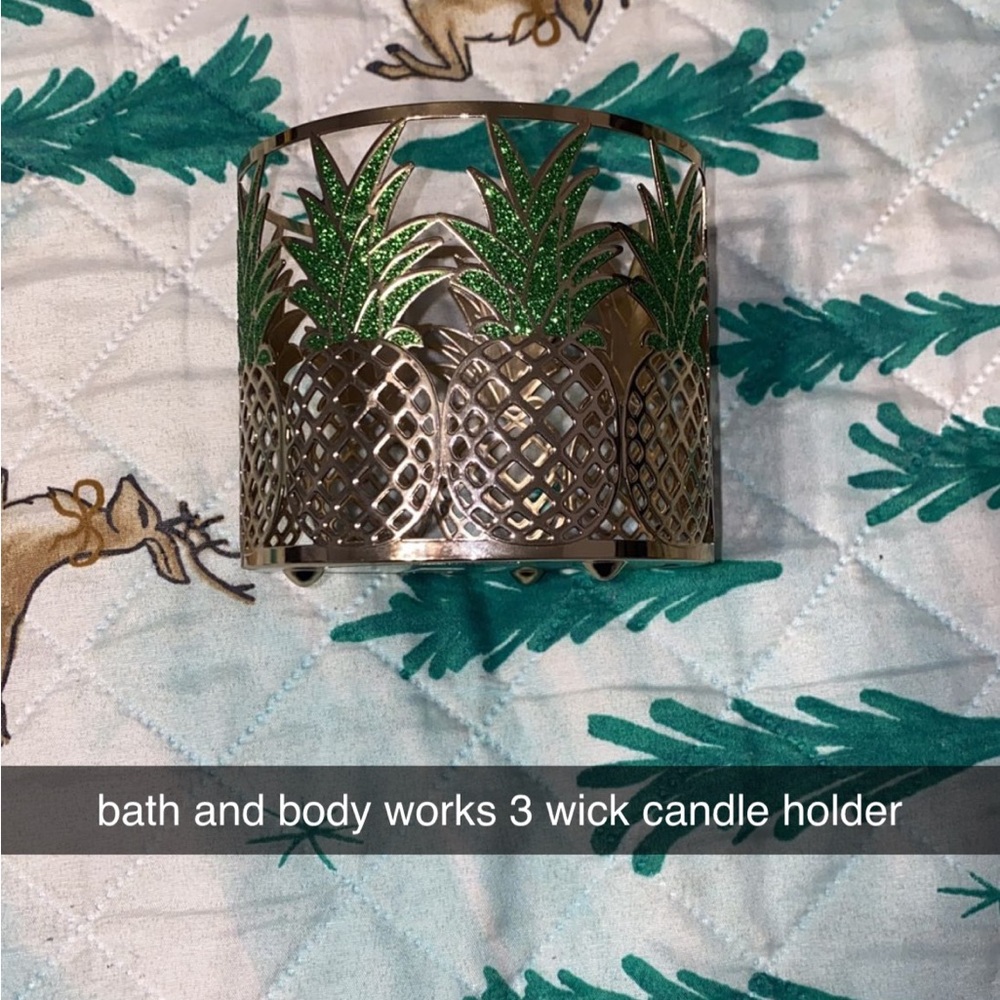 Bath and Body Works 3 wick candle holder.